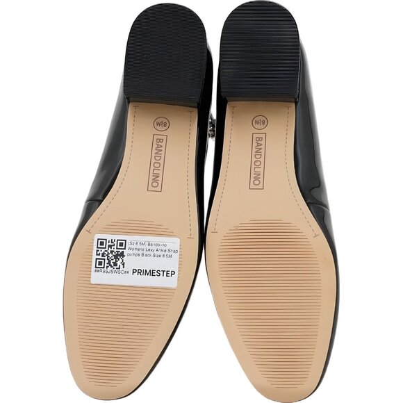 Bandolino Lexy Ankle Strap Pumps Black Block Heel Dress Shoes Women's US 8.5M - Picture 6 of 6